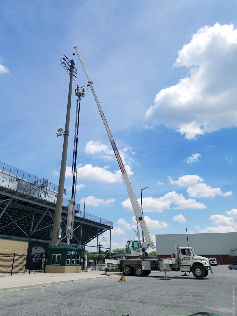 Removal of Lighting at Lawrence North High School